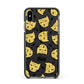 Lightning Cat Face Custom Apple iPhone Xs Max Impact Case Black Edge on Black Phone