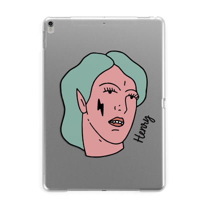 Lightning Fang Face Custom Apple iPad Silver Case