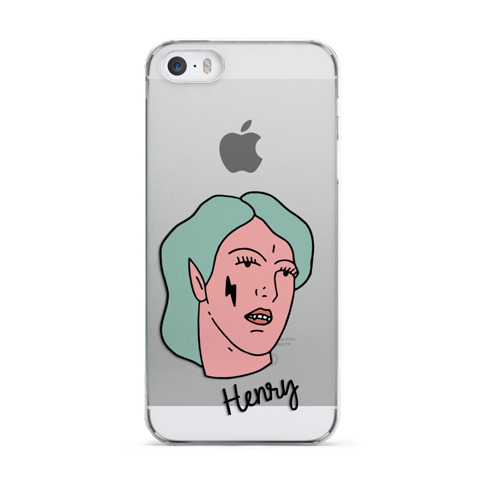 Lightning Fang Face Custom Apple iPhone 5 Case