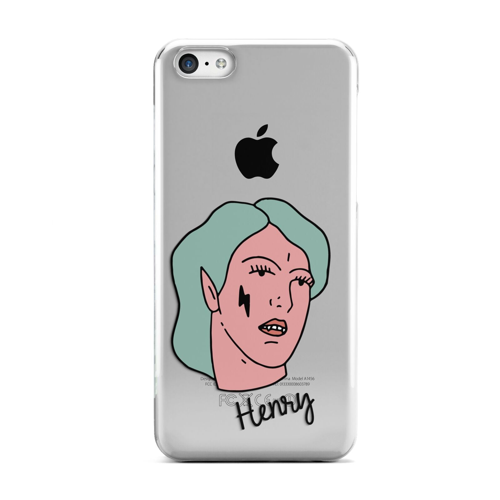Lightning Fang Face Custom Apple iPhone 5c Case