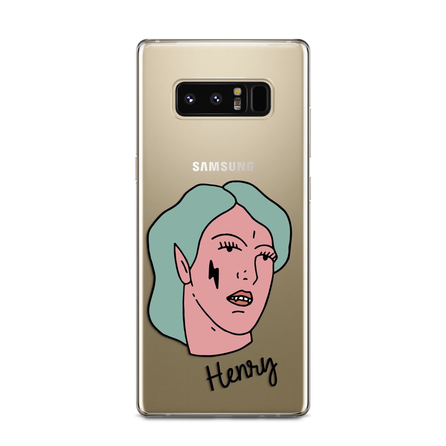 Lightning Fang Face Custom Samsung Galaxy Note 8 Case