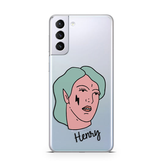 Lightning Fang Face Custom Samsung S21 Plus Phone Case