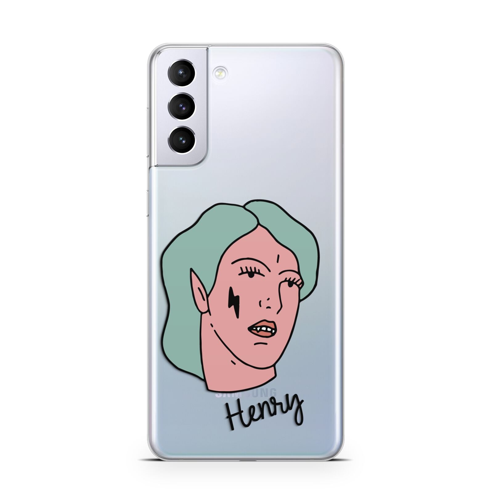 Lightning Fang Face Custom Samsung S21 Plus Phone Case