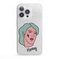 Lightning Fang Face Custom iPhone 13 Pro Clear Bumper Case