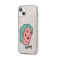 Lightning Fang Face Custom iPhone 14 Plus Glitter Tough Case Starlight Angled Image