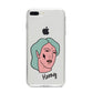 Lightning Fang Face Custom iPhone 8 Plus Bumper Case on Silver iPhone