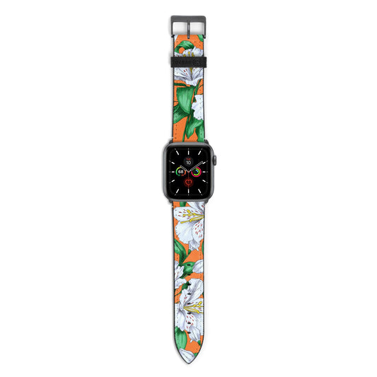 Lily Apple Watch Strap with Space Grey Hardware