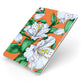 Lily Apple iPad Case on Silver iPad Side View