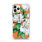 Lily Apple iPhone 11 Pro in Silver with White Impact Case