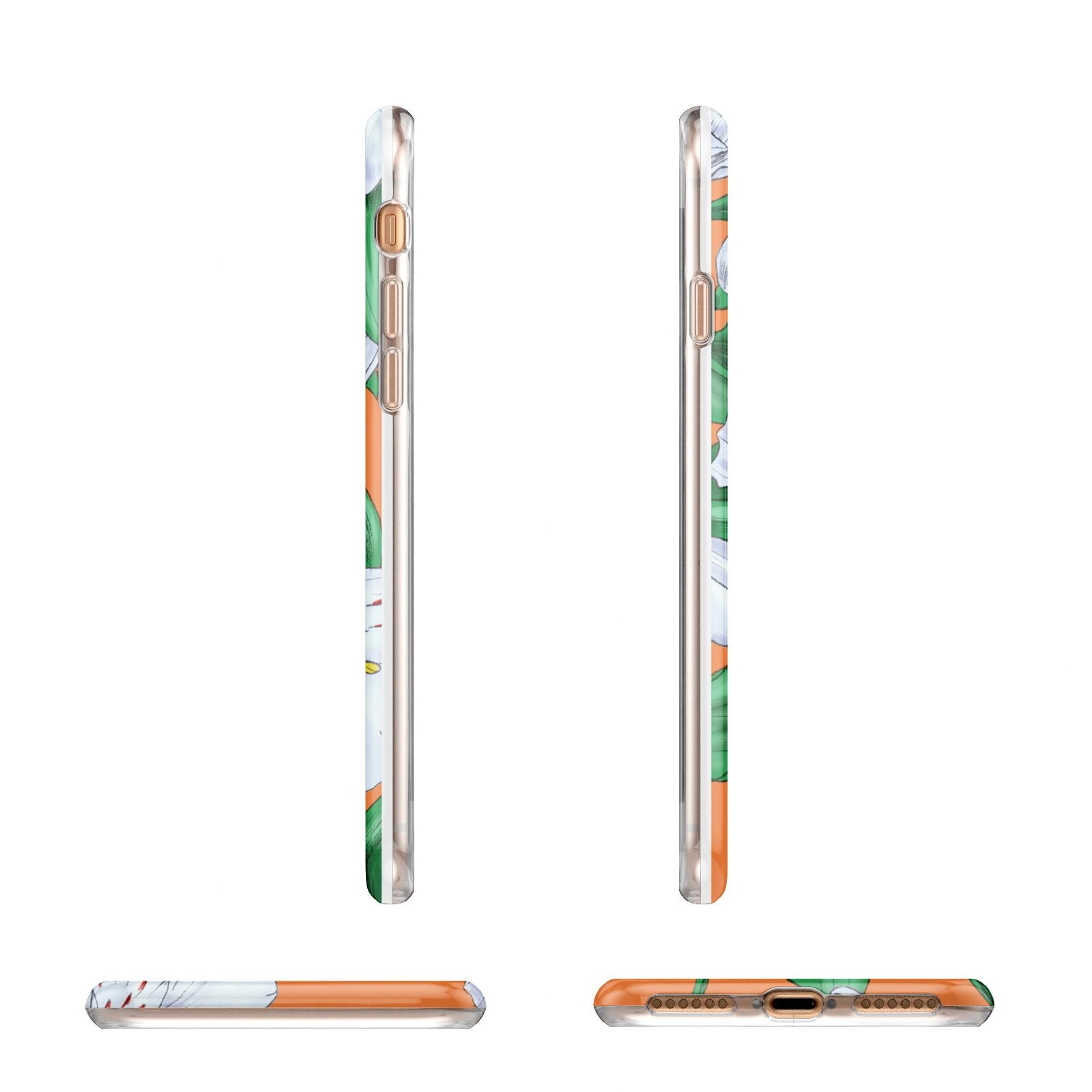 Lily Apple iPhone 7 8 3D Wrap Tough Case Alternative Image Angles