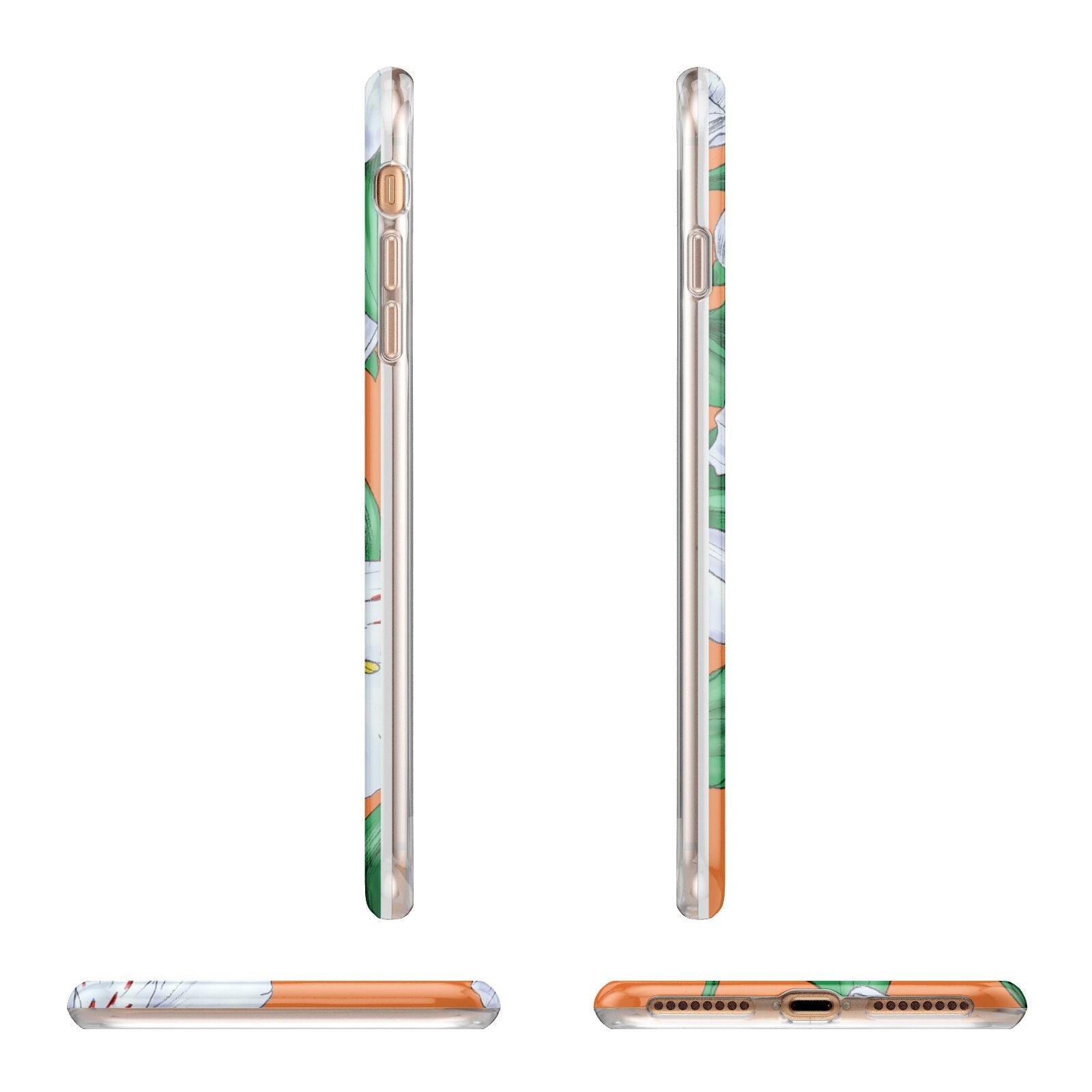 Lily Apple iPhone 7 8 Plus 3D Wrap Tough Case Alternative Image Angles