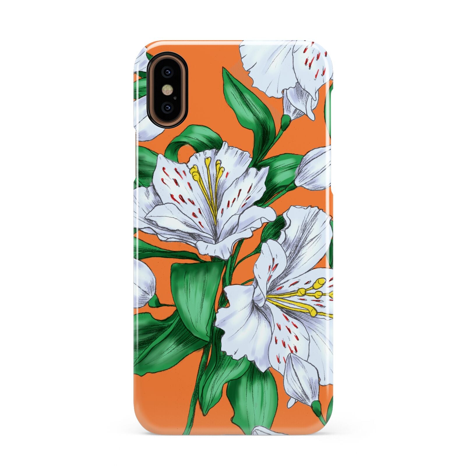 Lily Apple iPhone XS 3D Snap Case