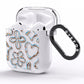 Liquid Chrome Doodles AirPods Clear Case Side Image