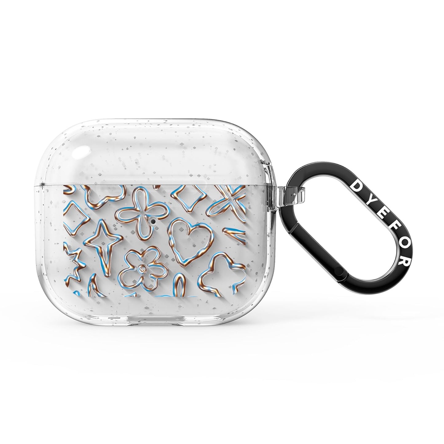 Liquid Chrome Doodles AirPods Glitter Case 3rd Gen