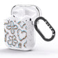 Liquid Chrome Doodles AirPods Glitter Case Side Image