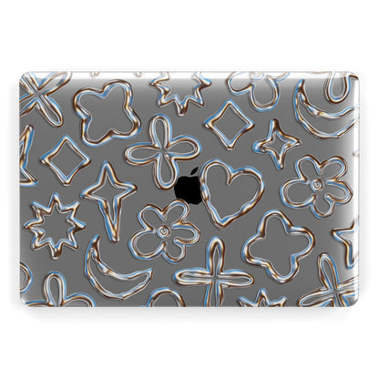 Liquid Chrome Doodles Apple MacBook Case