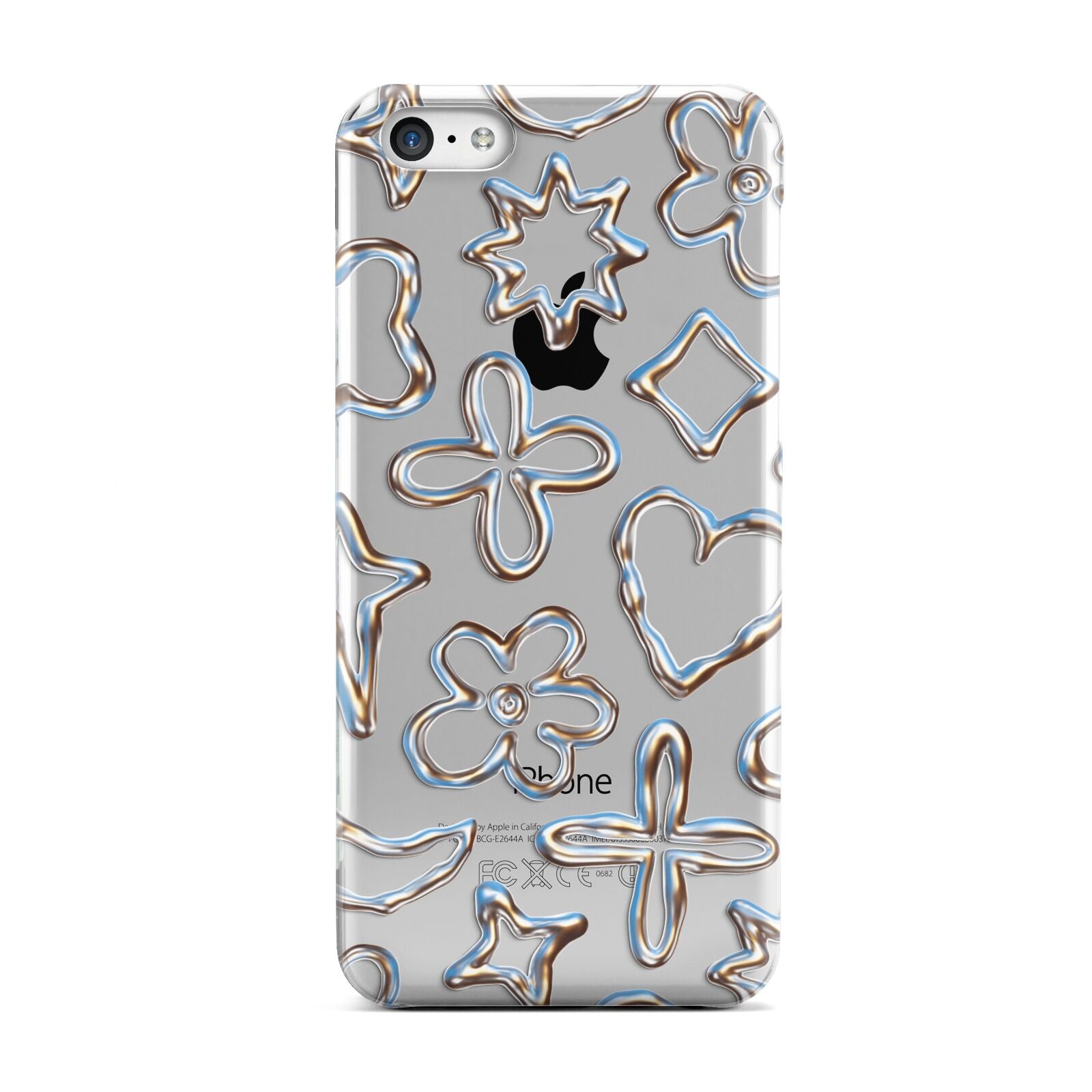 Liquid Chrome Doodles Apple iPhone 5c Case