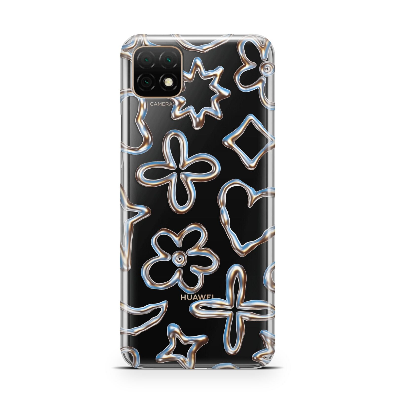 Liquid Chrome Doodles Huawei Enjoy 20 Phone Case