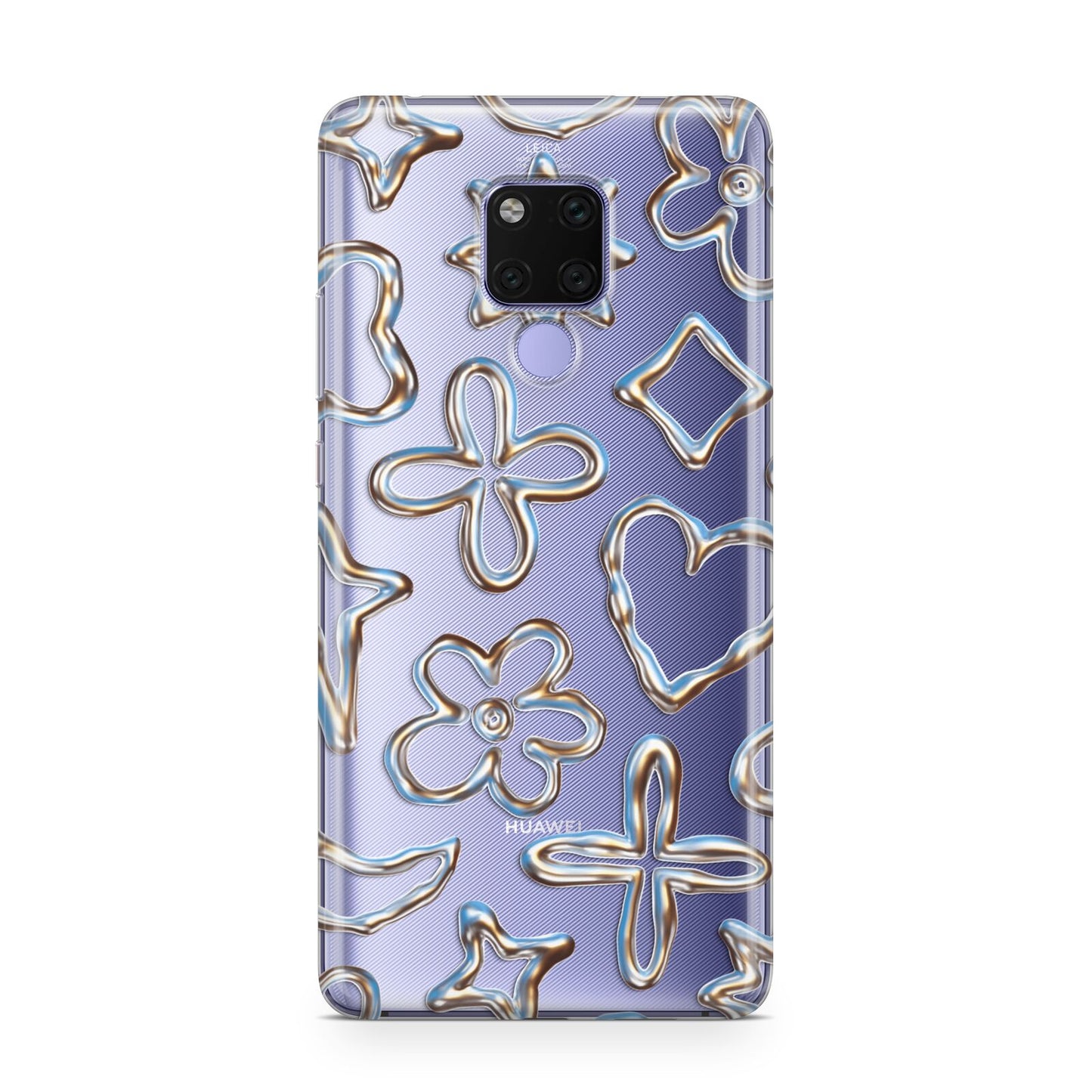 Liquid Chrome Doodles Huawei Mate 20X Phone Case