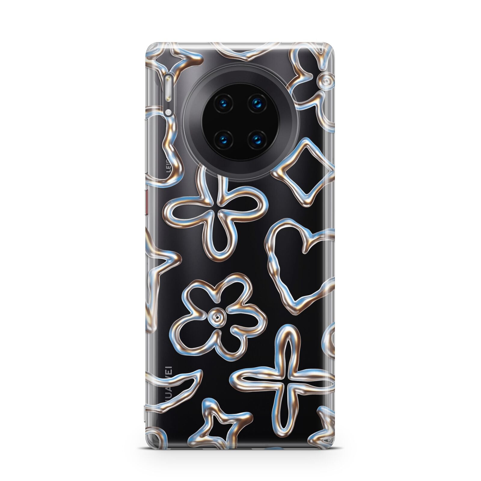 Liquid Chrome Doodles Huawei Mate 30 Pro Phone Case