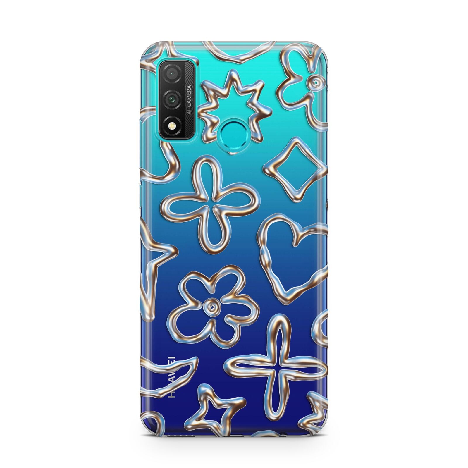 Liquid Chrome Doodles Huawei P Smart 2020