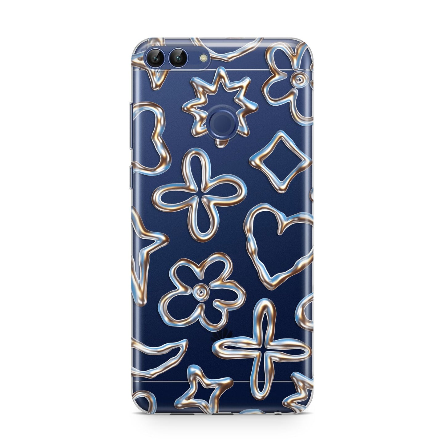 Liquid Chrome Doodles Huawei P Smart Case