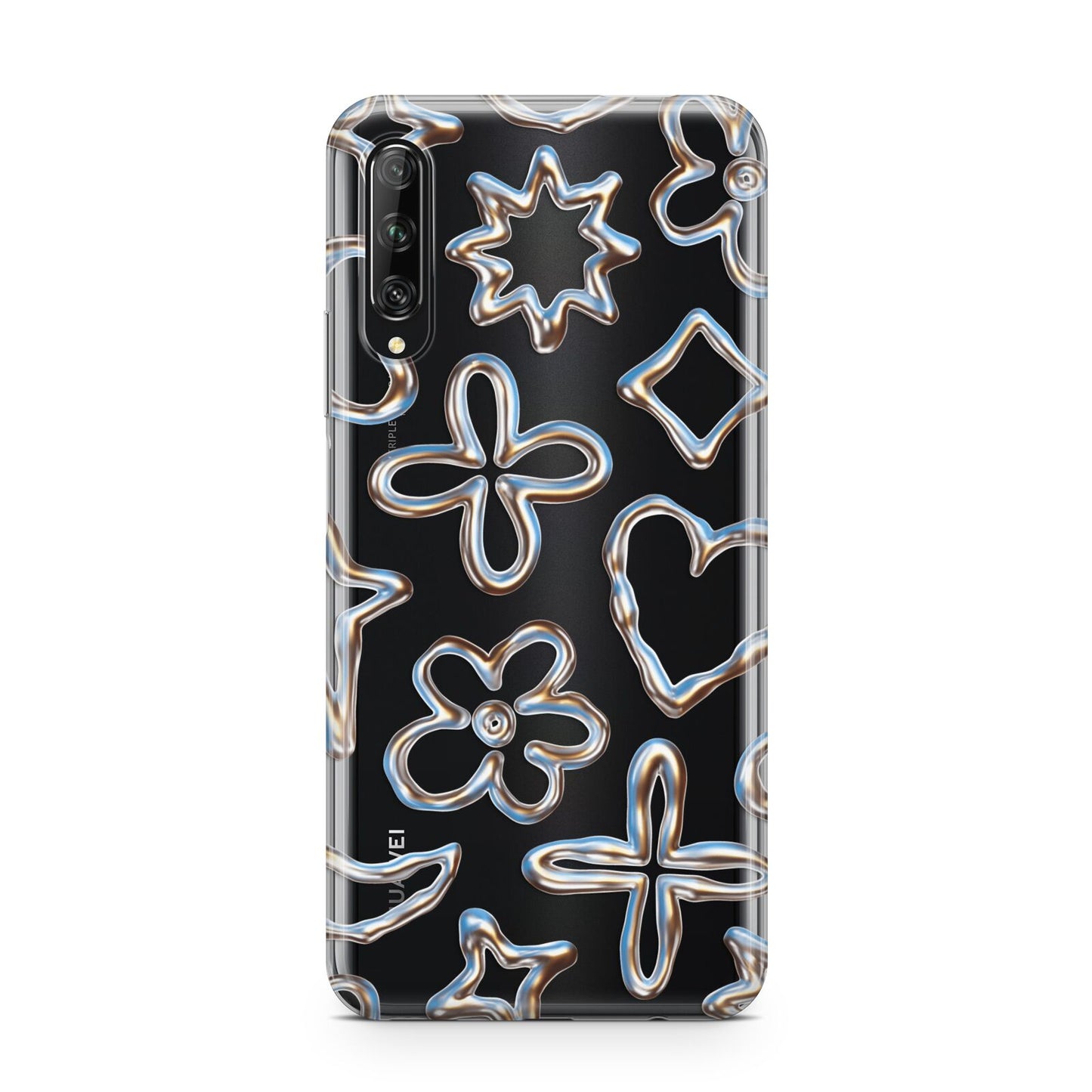 Liquid Chrome Doodles Huawei P Smart Pro 2019