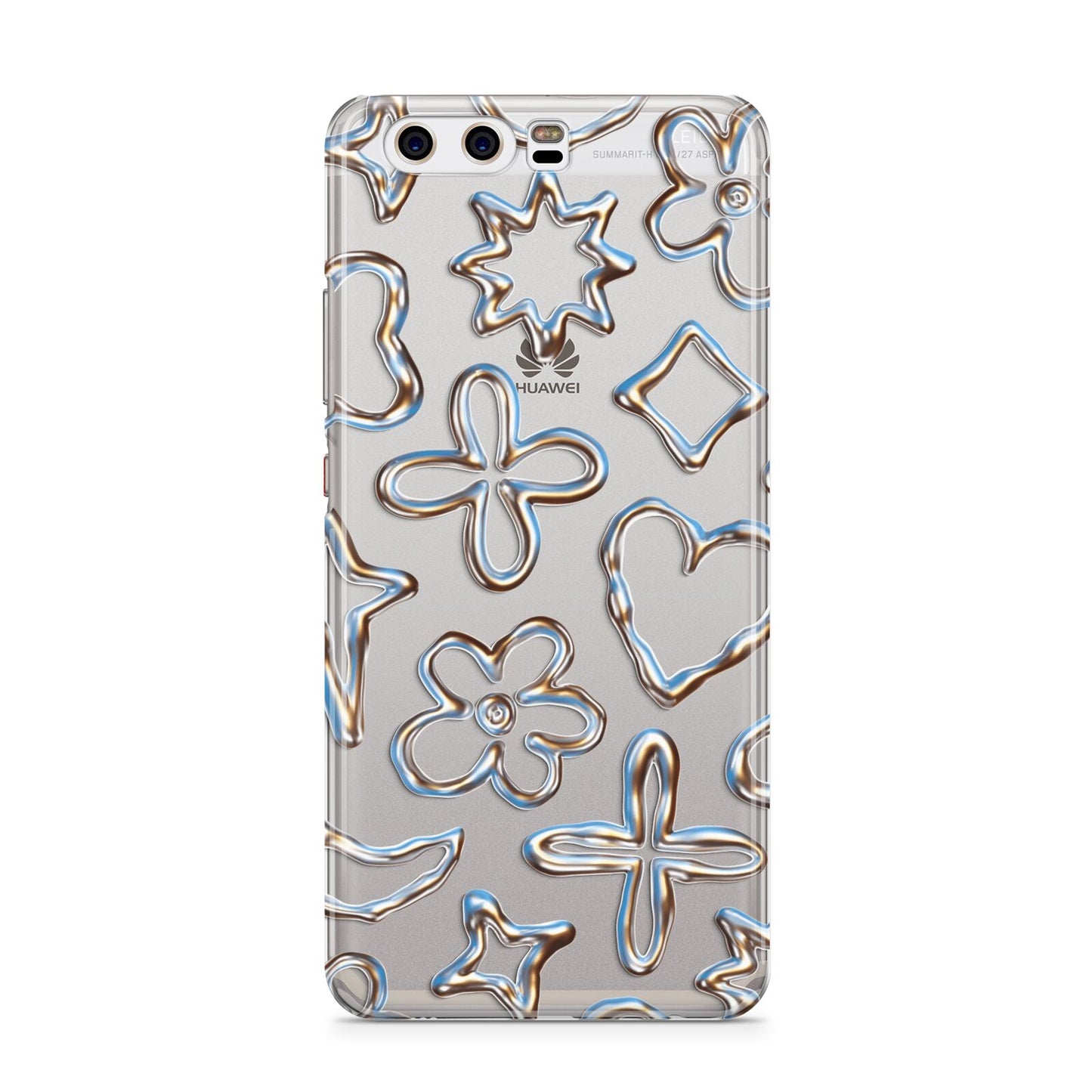 Liquid Chrome Doodles Huawei P10 Phone Case