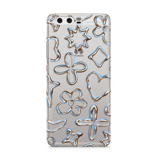 Liquid Chrome Doodles Huawei P10 Phone Case
