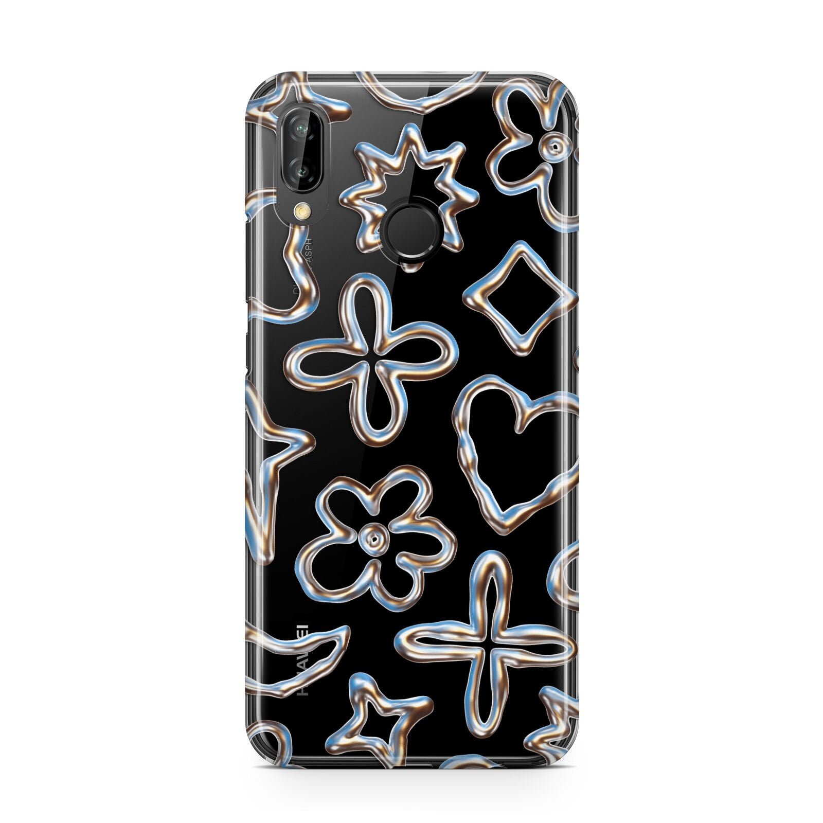 Liquid Chrome Doodles Huawei P20 Lite Phone Case
