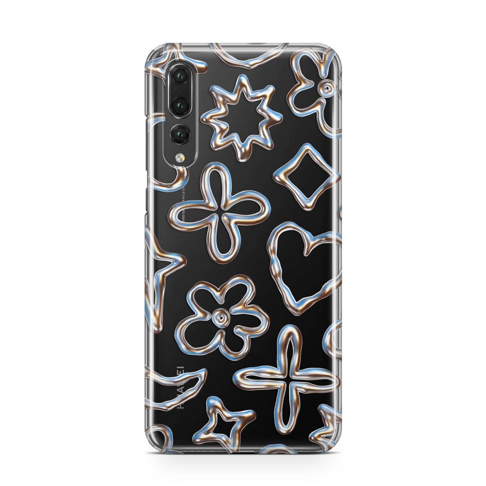 Liquid Chrome Doodles Huawei P20 Pro Phone Case