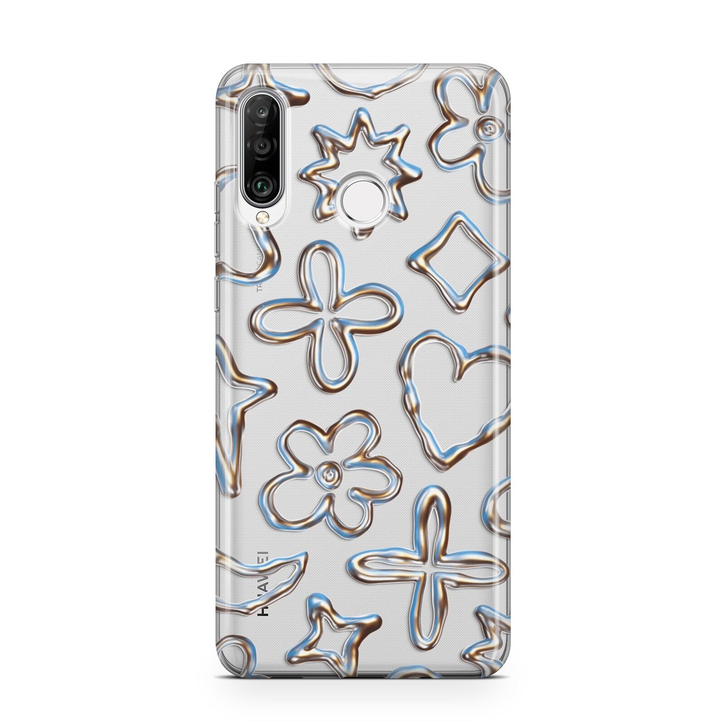 Liquid Chrome Doodles Huawei P30 Lite Phone Case
