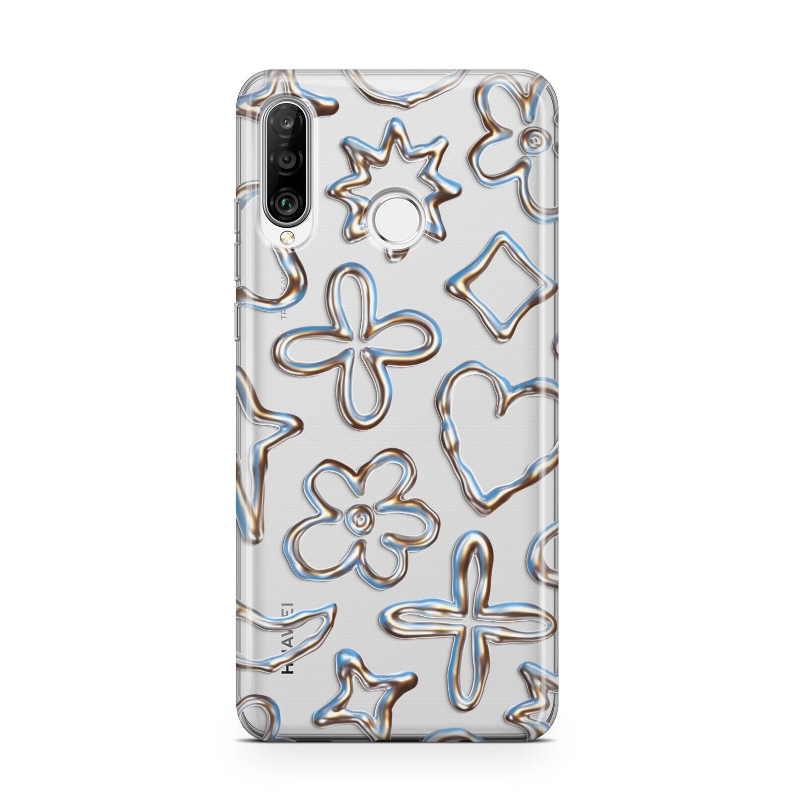 Liquid Chrome Doodles Huawei P30 Lite Phone Case