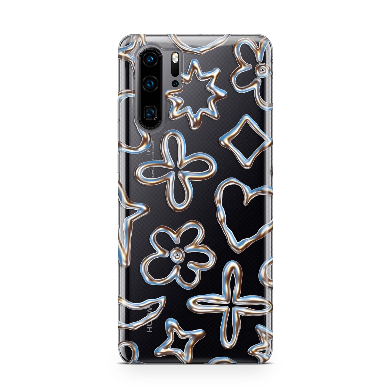 Liquid Chrome Doodles Huawei P30 Pro Phone Case