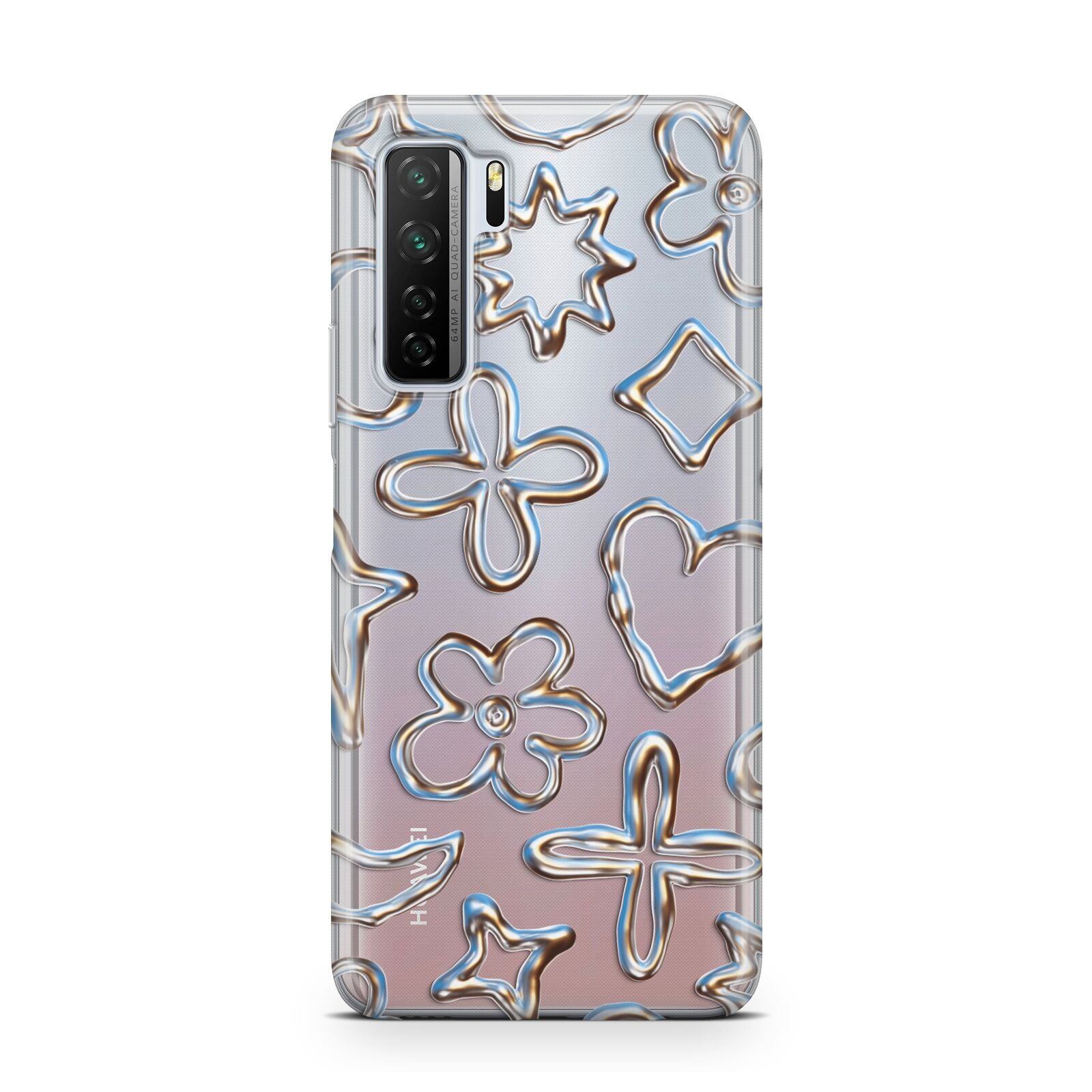 Liquid Chrome Doodles Huawei P40 Lite 5G Phone Case