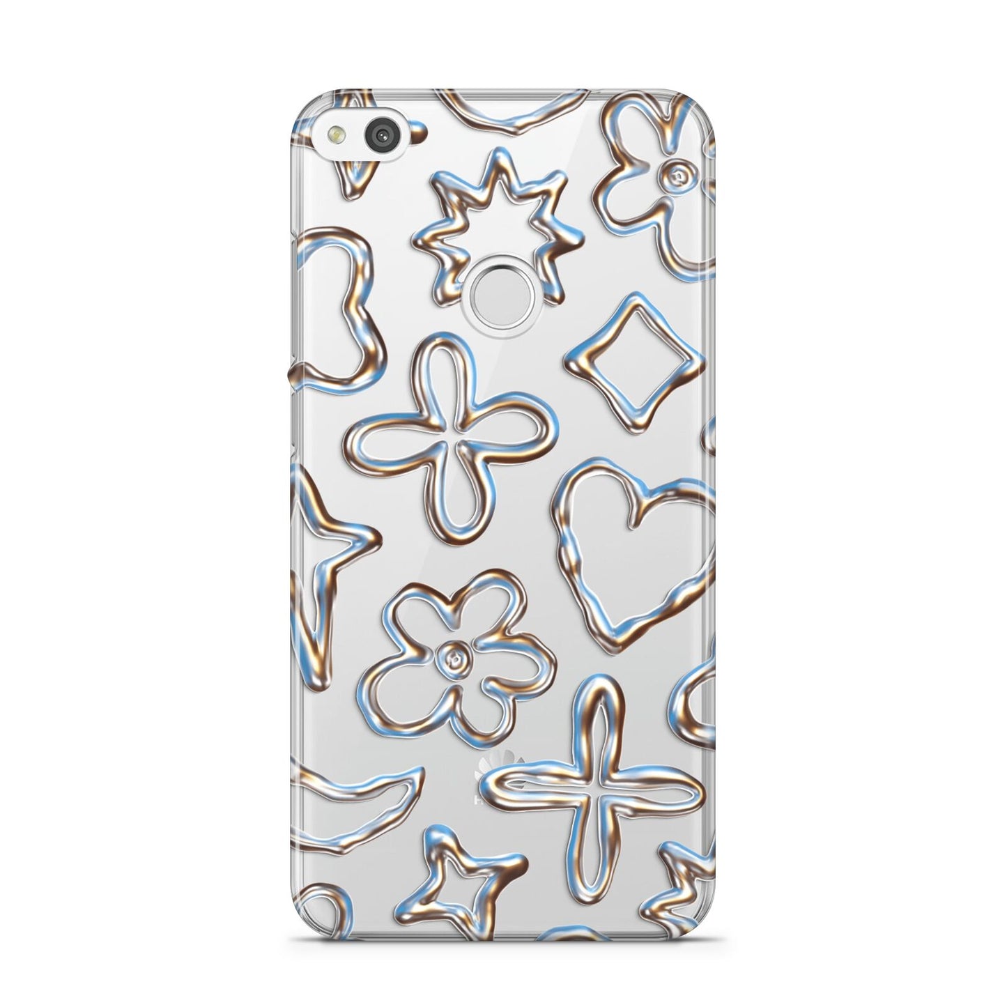 Liquid Chrome Doodles Huawei P8 Lite Case