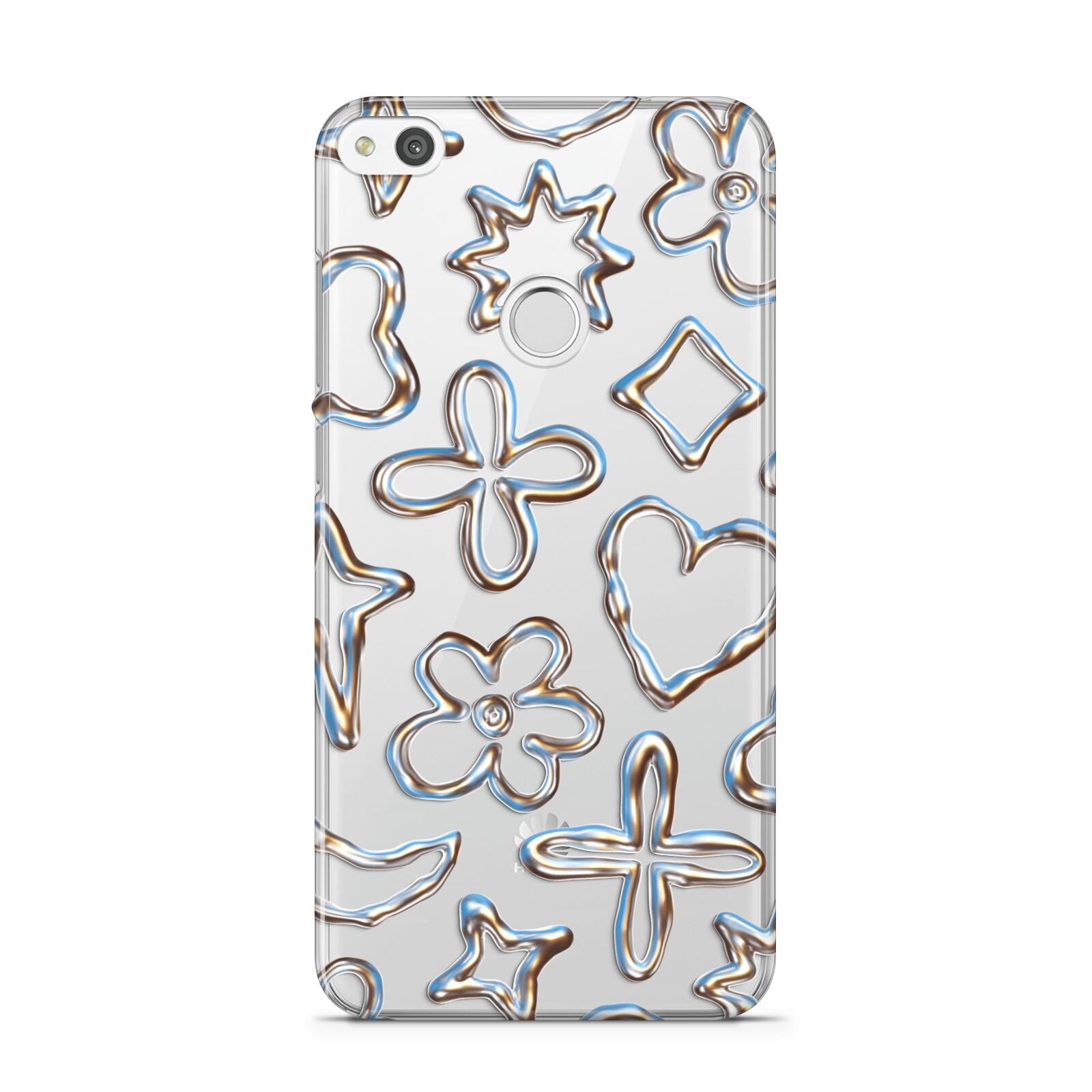 Liquid Chrome Doodles Huawei P8 Lite Case