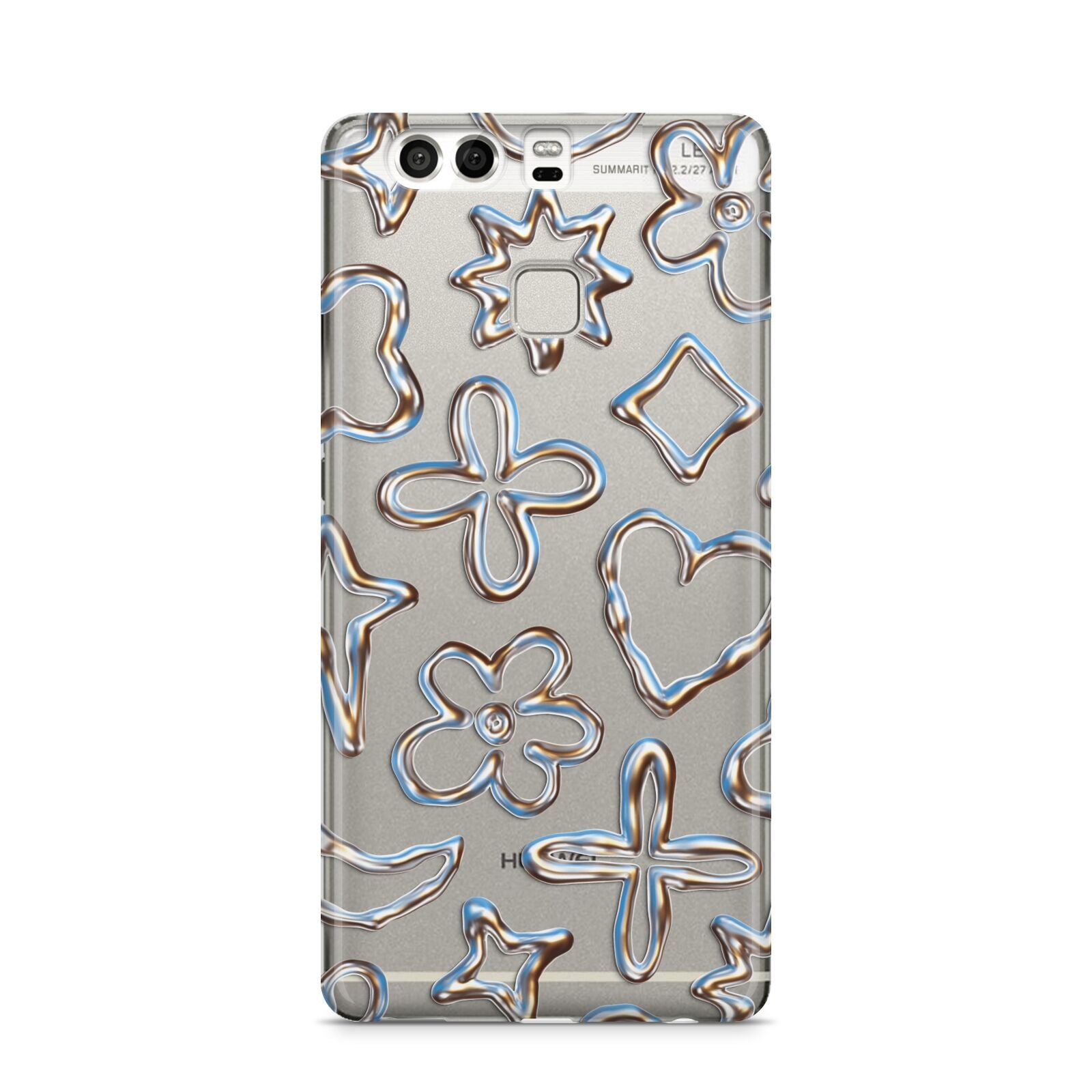 Liquid Chrome Doodles Huawei P9 Case