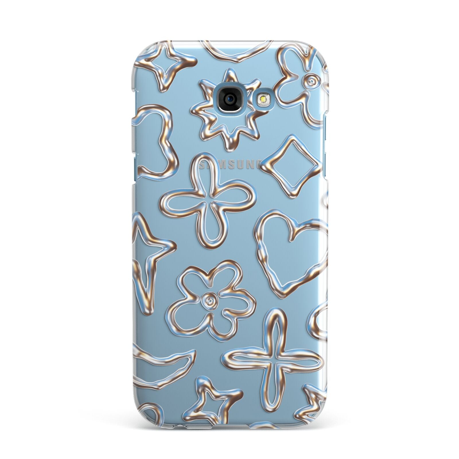 Liquid Chrome Doodles Samsung Galaxy A7 2017 Case