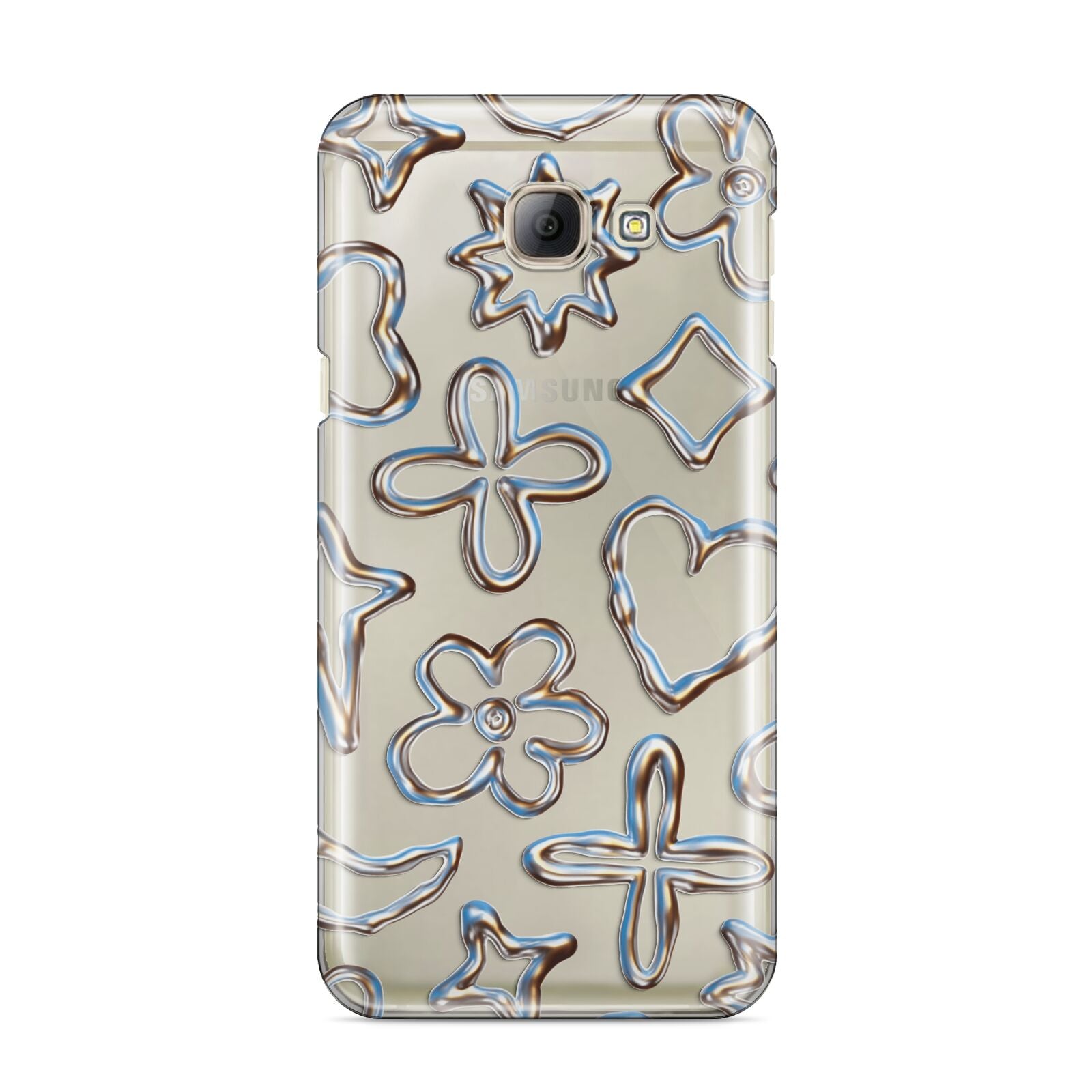 Liquid Chrome Doodles Samsung Galaxy A8 2016 Case