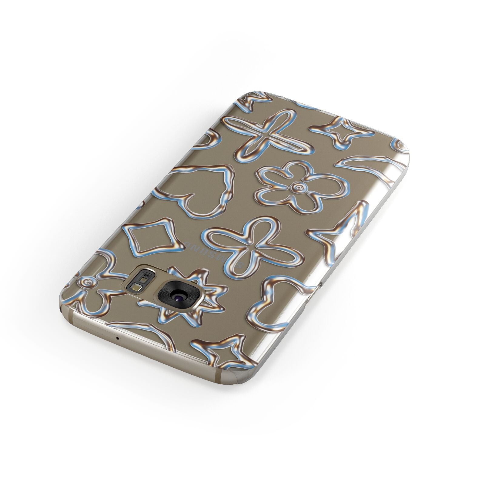Liquid Chrome Doodles Samsung Galaxy Case Front Close Up