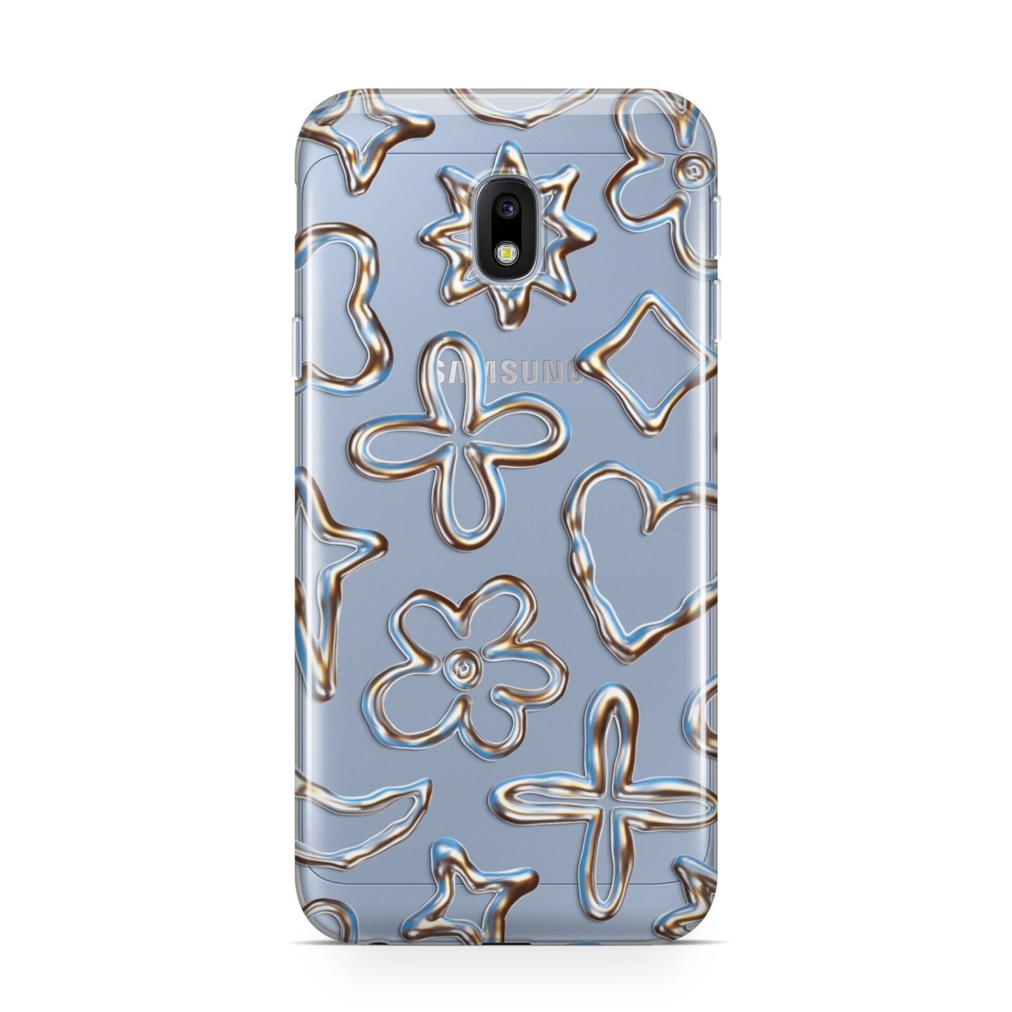 Liquid Chrome Doodles Samsung Galaxy J3 2017 Case
