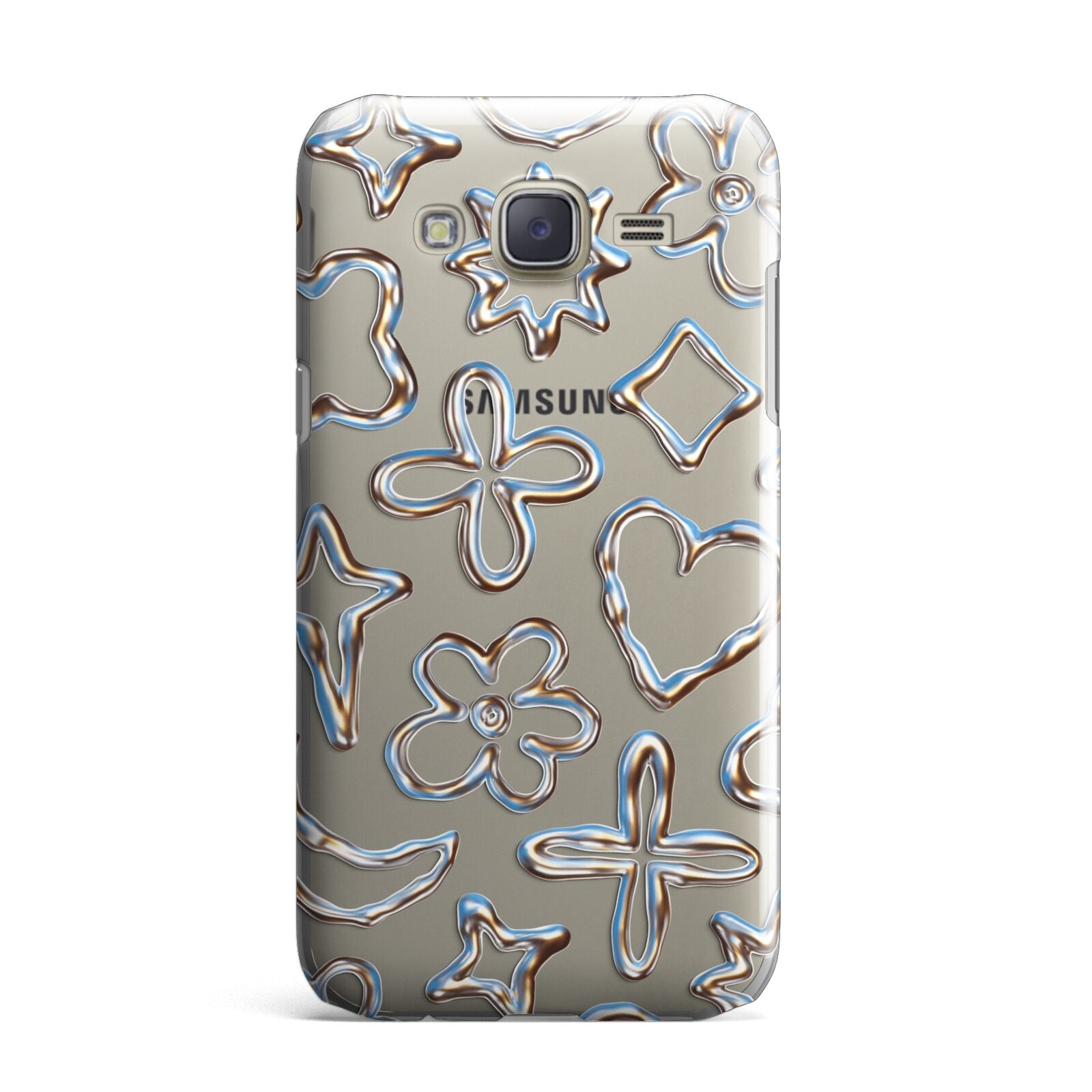 Liquid Chrome Doodles Samsung Galaxy J7 Case