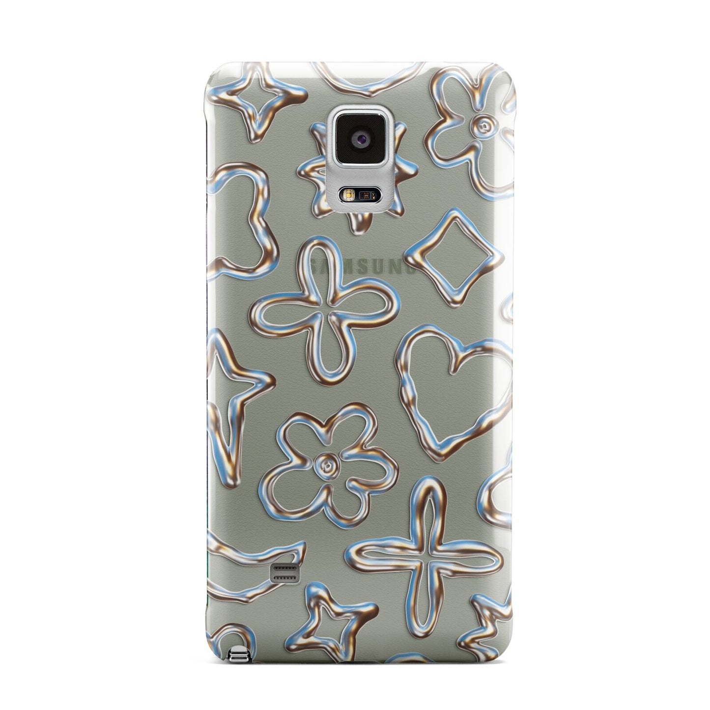 Liquid Chrome Doodles Samsung Galaxy Note 4 Case