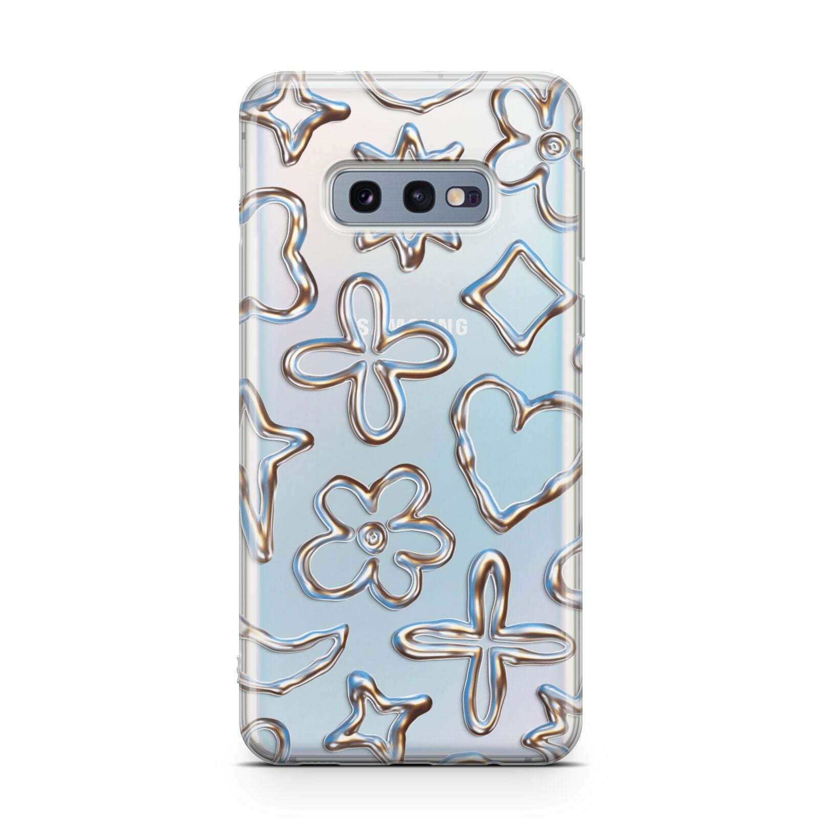 Liquid Chrome Doodles Samsung Galaxy S10E Case