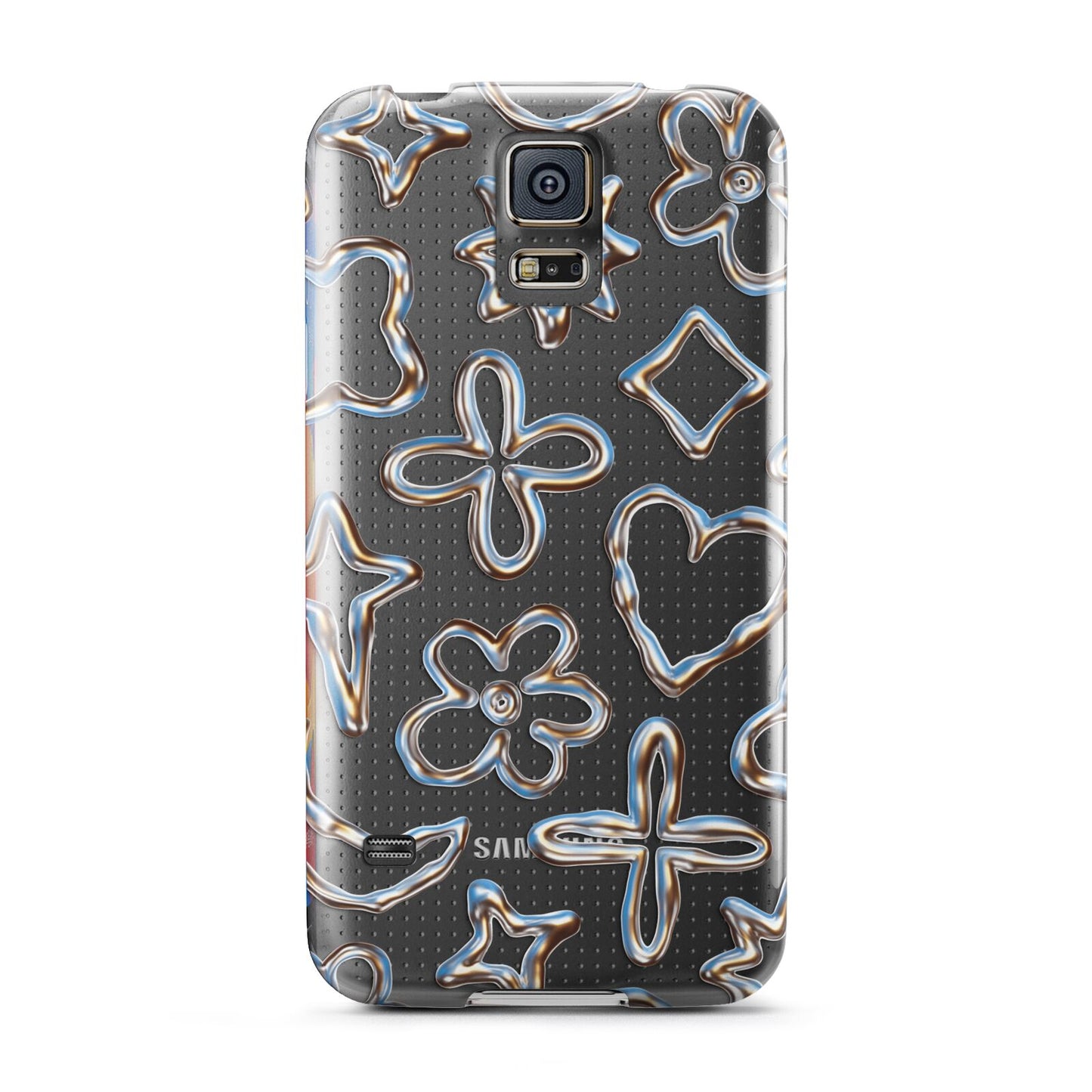 Liquid Chrome Doodles Samsung Galaxy S5 Case