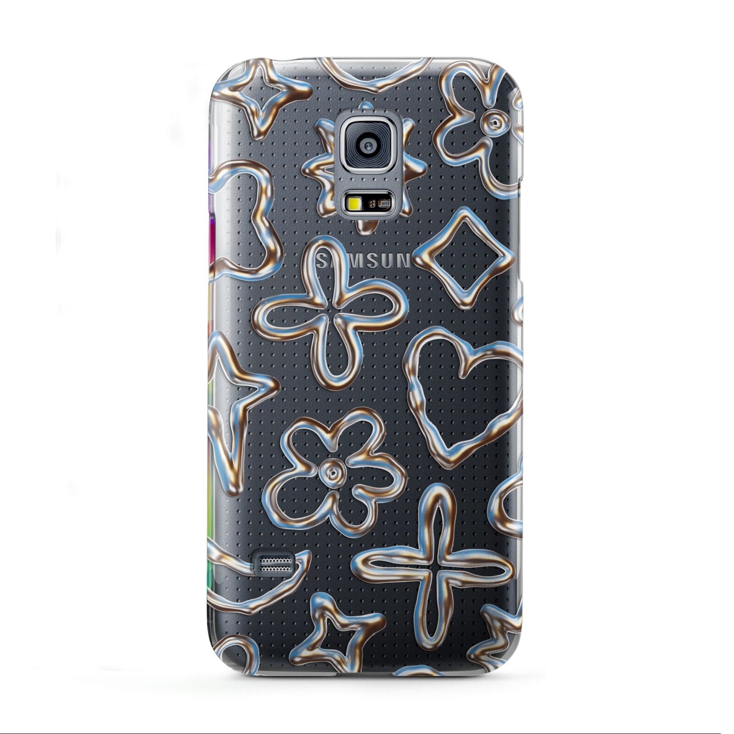 Liquid Chrome Doodles Samsung Galaxy S5 Mini Case