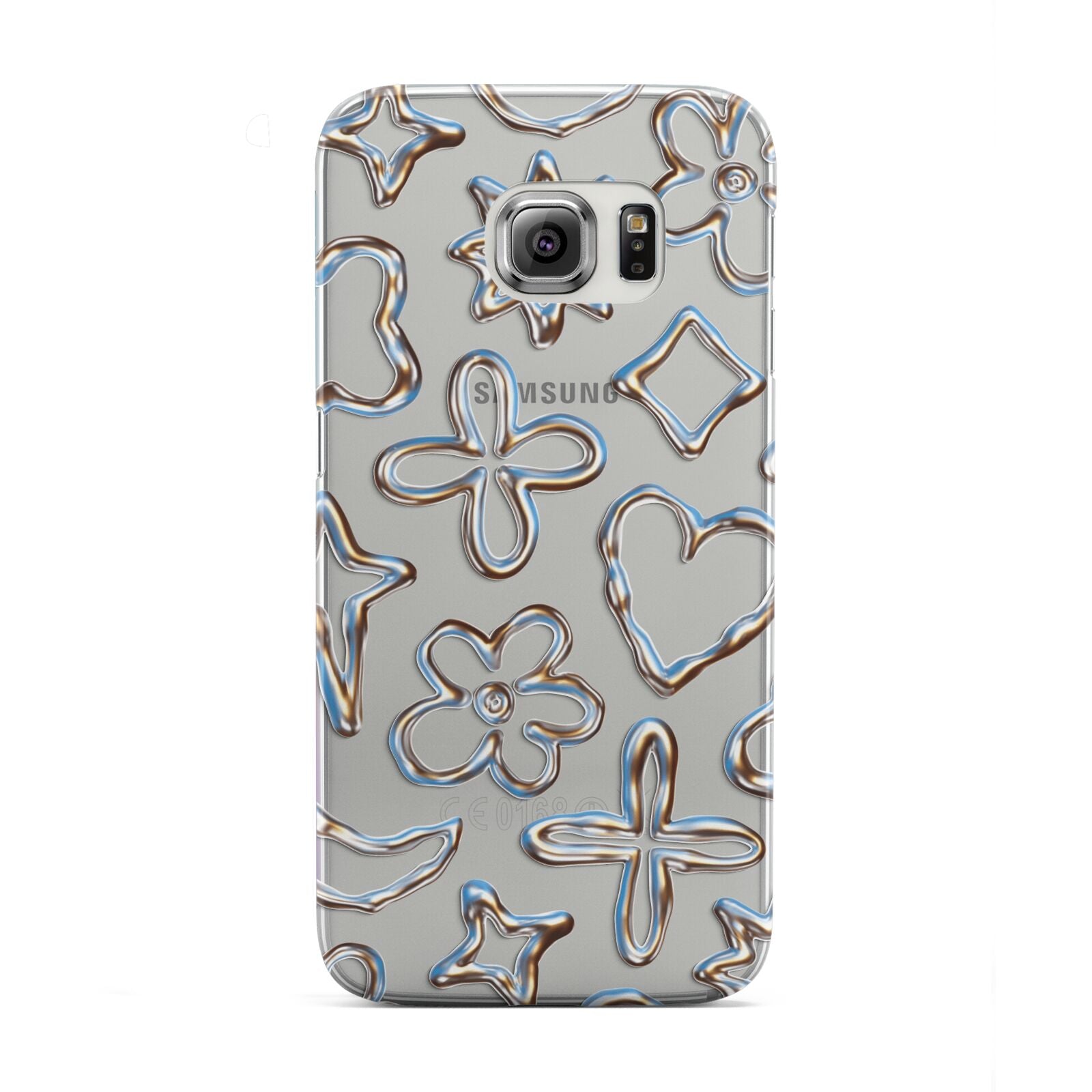 Liquid Chrome Doodles Samsung Galaxy S6 Edge Case
