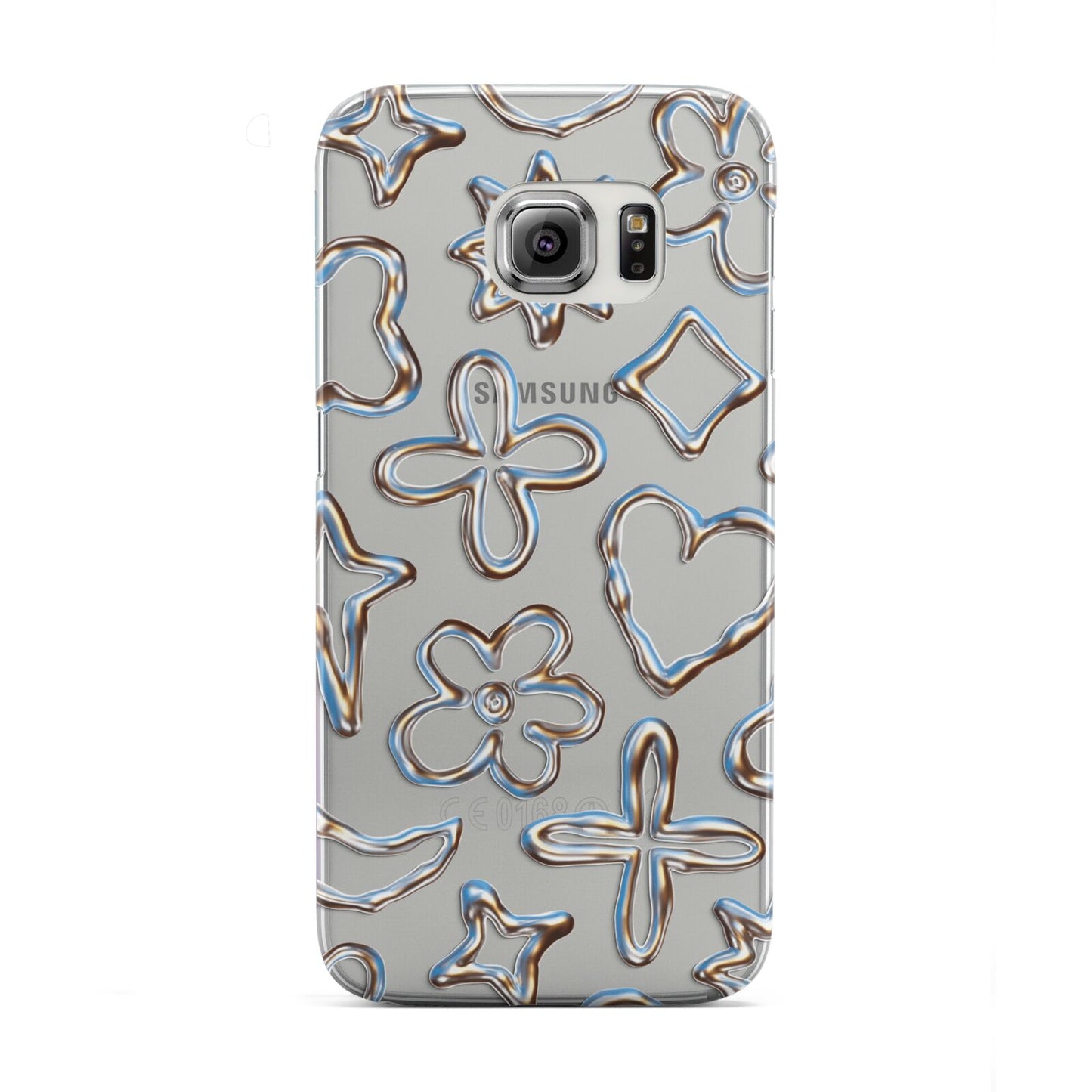 Liquid Chrome Doodles Samsung Galaxy S6 Edge Case