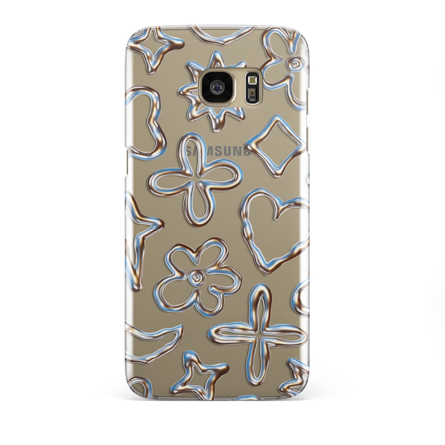 Liquid Chrome Doodles Samsung Galaxy S7 Edge Case
